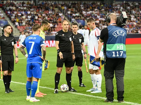 Fotka zo zápasu Slovensko - Taliansko na EURO U21 2025.